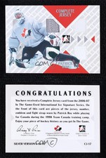 2006 In the Game-Used International Ice Signature Series Silver /10 Patrick Roy