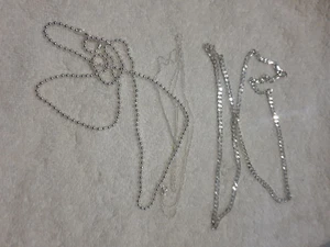 Pure 925 Italy Sterling Silver 1mm,3mm and 4mm Italian Ball Bead Chain Necklace - Picture 1 of 13