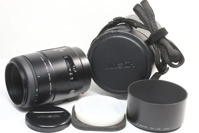 Minolta AF MAcro 100mm F/2.8 Lens for Minolta Sony A From Japan w/ Case - Image 1 of 4