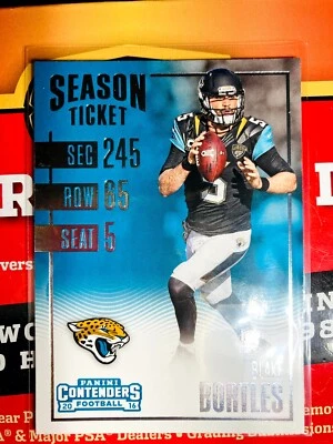 2016 Panini Contenders Football Blake Bortles Jacksonville Jaguars #95 BUY 1 GET - Image 1 of 2