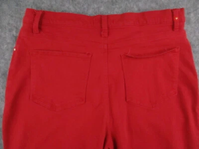 Lee Jeans Mujer 14L Rojo Denim Clásico Pierna Recta Platino Etiqueta Retro 34x31 Foto 1 de 4