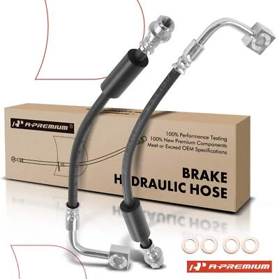 Mangueiras hidráulicas de freio laterais traseiras A-Premium 2 peças para Chevrolet Malibu 2016-2018 - Imagem 1 de 4