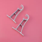  2 Pcs Wall Mount Curtain Rod Stand Curtains Holders Clothes Hanging Rack