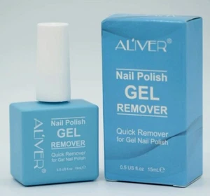 ALIVER NAIL POLISH GEL REMOVER Aliver Ammollo manicure a scoppio rapido gel acrilico Aliver 15 ml