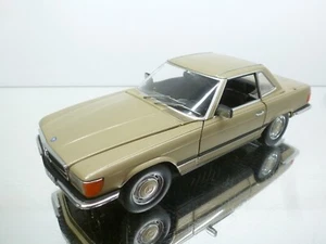 CHRONO MERCEDES BENZ 350SL HARDTOP - BEIGE METALLIC 1:18 - GOOD CONDITION - Imagen 1 de 10