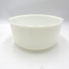 Glasbake White Glass Mixing Bowl 10” Made For Sunbeam Mixers 19 CJ No Spout