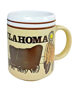 Mug Oklahoma Mug Tourist Vintage Mug Coffee Mug Stoneware USA Americana - Picture 1 of 5
