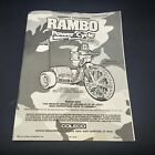 Rambo Power Cycle vintage instructions Coleco