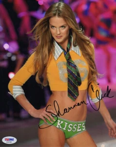 SHANNAN CLICK LOVELY AMERICAN MODEL SIGN TERRIFIC "VICTORIA'S SECRET" PHOTO PSA - Picture 1 of 3