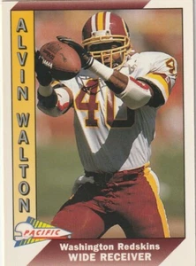 FREE SHIPPING-MINT-1991 Pacific Alvin Walton #533-PLUS REDSKINS BONUS CARDS - Picture 1 of 1