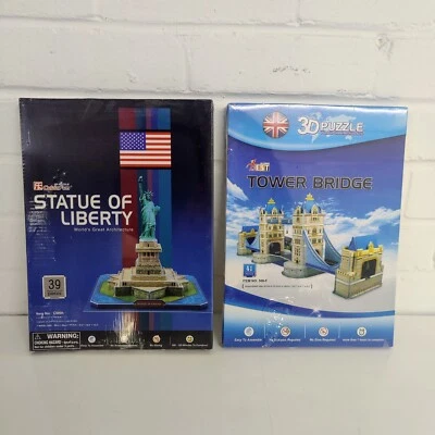 Tower of London & Statue of Liberty 3D Puzzles. Sealed and Unused.  - Image 1 of 4