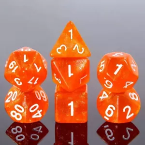 NEW RPG / D&D Dice Set of 7 - Glisten Solar Core - Picture 1 of 1