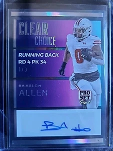 2024 Leaf Pro Set Pure BRAELON ALLEN Clear Choice Auto RC #1/3 ! - Picture 1 of 3