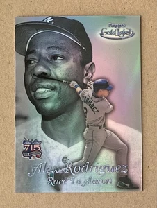 1999 Topps Gold Label Black Race to Aaron Refractor - Alex Rodriguez RA3 Mint+. - Picture 1 of 2