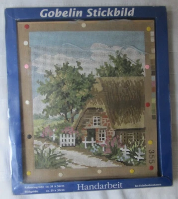 Stickpackung  Gobelin Stickbild 355 -  31cmx36cm halber Kreuzstich in OVP - Bild 1 von 3