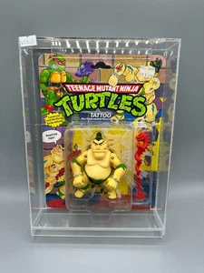 TMNT Tattoo Vintage MIB 1990 original Turtles MOC sealed in acrylic case - Picture 1 of 9