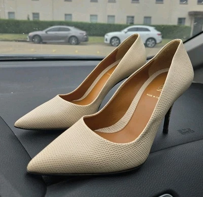 Nuevos Tacones Fendi Lizard Talla: EU 35.5 US 5.5 Beige Sin Caja Foto 1 de 4