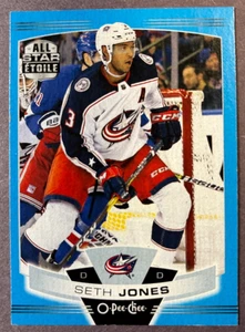 2019-20 O-Pee-Chee All-Star Blue Parallel #186 Seth Jones Columbus Blue Jackets - Picture 1 of 1