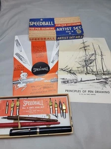 Speedball Artist Set NO.5 Tips Caligraphy Stifte siehe Beschreibung - Bild 1 von 6