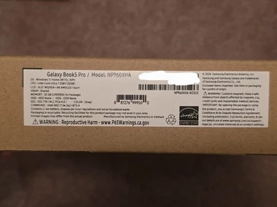 NUEVO Samsung Galaxy Book5 Pro Copilot+ PC - 16" 32GB 1TB 3K AMOLED Portátil Táctil Foto 1 de 3