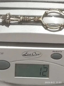CIONDOLO PENDENTE PICCOLA LENTE INGRANDIMENTO ARGENTO 800 ITALIANO VINTAGE - Picture 1 of 8