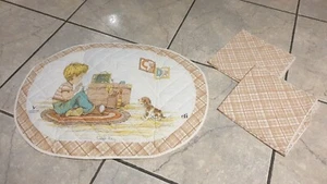 Tovaglietta Imbottitura + Tovaglioli SARAH KAY ELI VALENTINE AUSTRALIA vintage - Imagen 1 de 3