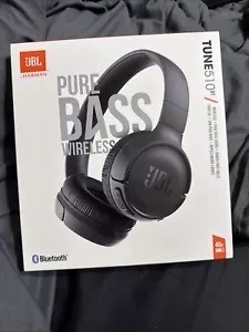 JBL Tune 510BT Wireless On-Ear Headphones with Purebass Sound - Black ™ - Zdjęcie 1 z 6