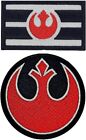 Rebel Alliance Flag Jedi Order Squadron Patch |2PC  3" HOOK BACKING (QP675,191)