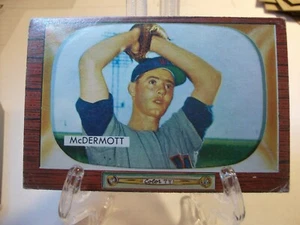 1955 Bowman Baseball #165 - Maurice McDermott - Washington Senators 55-014 - Picture 1 of 2