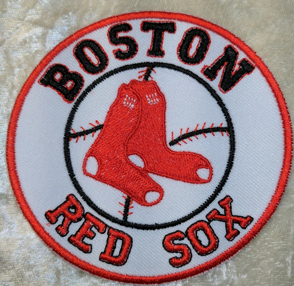 Boston Red Sox круг 3,5» железа на вышитая нашивка ~ бесплатный отслеживания! - Изображение 1 из 1