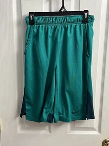 Nike Boys Dri-Fit Shorts Long Youth Size XL Green - Picture 1 of 5