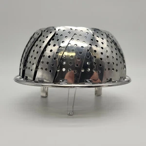 Dünsteinsatz Dämpfeinsatz Dampfgarer Einsatz faltbar Dünster garen NEU Metall - Bild 1 von 12
