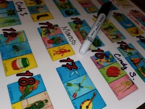  LOTERIA BINGO CHALUPA 1 RAFFLE SHEET 1 Dry Erase Marker names Note RIFAS NÚMERO - Picture 1 of 5