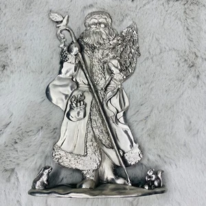 Seagull Pewter 1995 St Nicholas Santa Claus Canada 1995 Etain Zinn Heavy - Picture 1 of 14