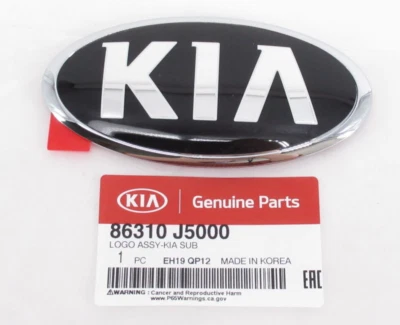 Original OEM Kia 86310 J5000 parachoques delantero parrilla emblema insignia 2018-2020 Stinger Foto 1 de 2