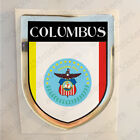 Columbus USA Aufkleber Siegel Harz gewölbte Flagge USA 3D Aufkleber Schild