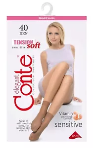 CONTE TENSION SOFT 40 Den | Calcetines elásticos densos clásicos 1 par - Imagen 1 de 4