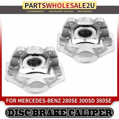 2x Front Brake Calipers for Mercedes-Benz 280SE 77-80 300SD 78-85 380SEL 81-83 - Image 1 of 4