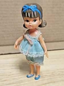 Original 1965 Dolly Darlings Molded Hair Hatbox Doll Karen Slumber Party - Picture 1 of 6