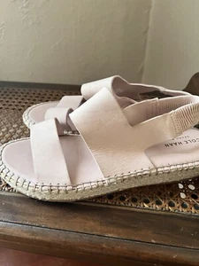 Cole Haan Cloudfeel Espadrille Sandal Tan Rose Nubuck Strap Sandals Women’s 7 - Picture 1 of 9