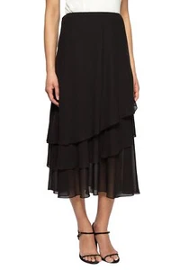 Alex Evenings womens Tea Length Dress (Petite Regular Plus Sizes) Skirt, Black - Picture 1 of 2