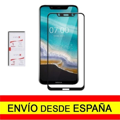 Cristal Templado Completo para NOKIA 7.1 PLUS / X7 /NOKIA 8.1 Protector a0218 nt - Imagen 1 de 4