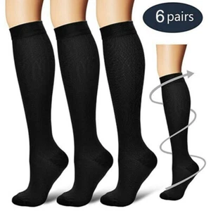 Compression Socks Pressure Varicose Veins Legs Unisex Medical Support Stocking - Picture 1 of 13