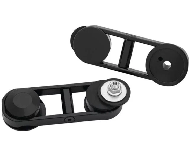 Soportes de espejo retrovisor Kuryakyn ajustables negros #6575 Harley Davidson Street Glide Foto 1 de 1