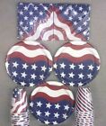 Flag Patriotic Party Supply, Paper Plates w/Cups &amp; Napkins Pack  ~ New &amp; Sealed