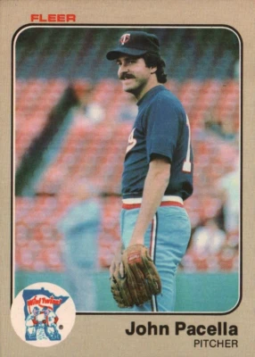 1983 Fleer Baseball #622 - John Pacella - Minnesota Twins  83-1253 - Image 1 of 2