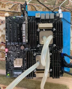 Bundle/Combo : ASUS z10pe-d16 WS + 512GB RAM + 2x CPU Xeon 2687W (w/waterblocks) - Photo 1/5