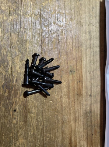 Wood Screws Round Head Slotted Black Oxide #6 x  1” WSBROUND61 Cover