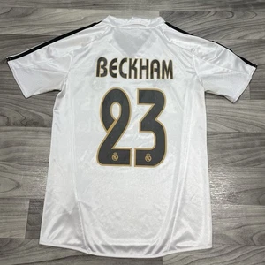 #23 David Beckham Real Madrid Adidas 2003/04 Home Vintage Football Shirt Small - Picture 1 of 7