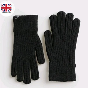Guantes Tejidos Gymshark Hombre Negros M/L Cálidos Invierno Acanalados Elásticos Acogedores NUEVO - Imagen 1 de 3
